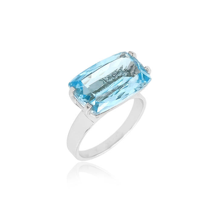 Vianna Transparenza Blue Topaz Ring - Size 7.5 - Chic Size