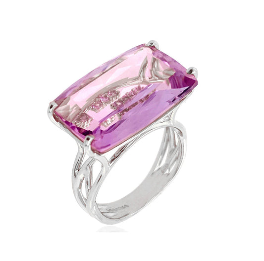 Vianna Transparenza Amethyst Ring - Size 7.5 - Elegant Size