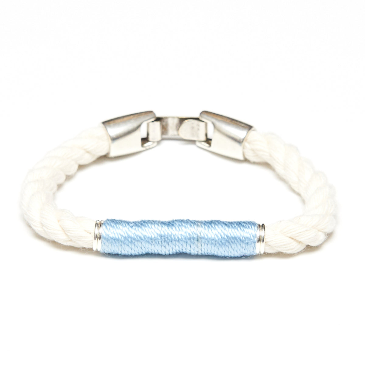 Allison Cole Jewelry - Beacon Bracelet - Ivory/ Light Blue/ Silver
