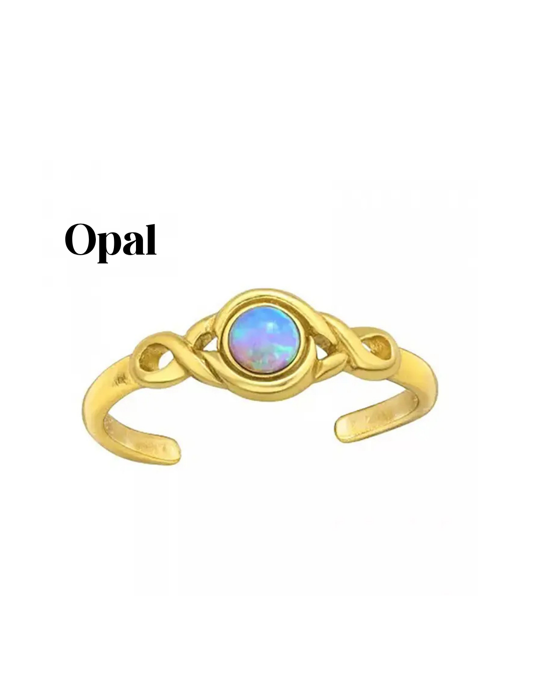 18k Gold Plated Adjustable Toe Ring
