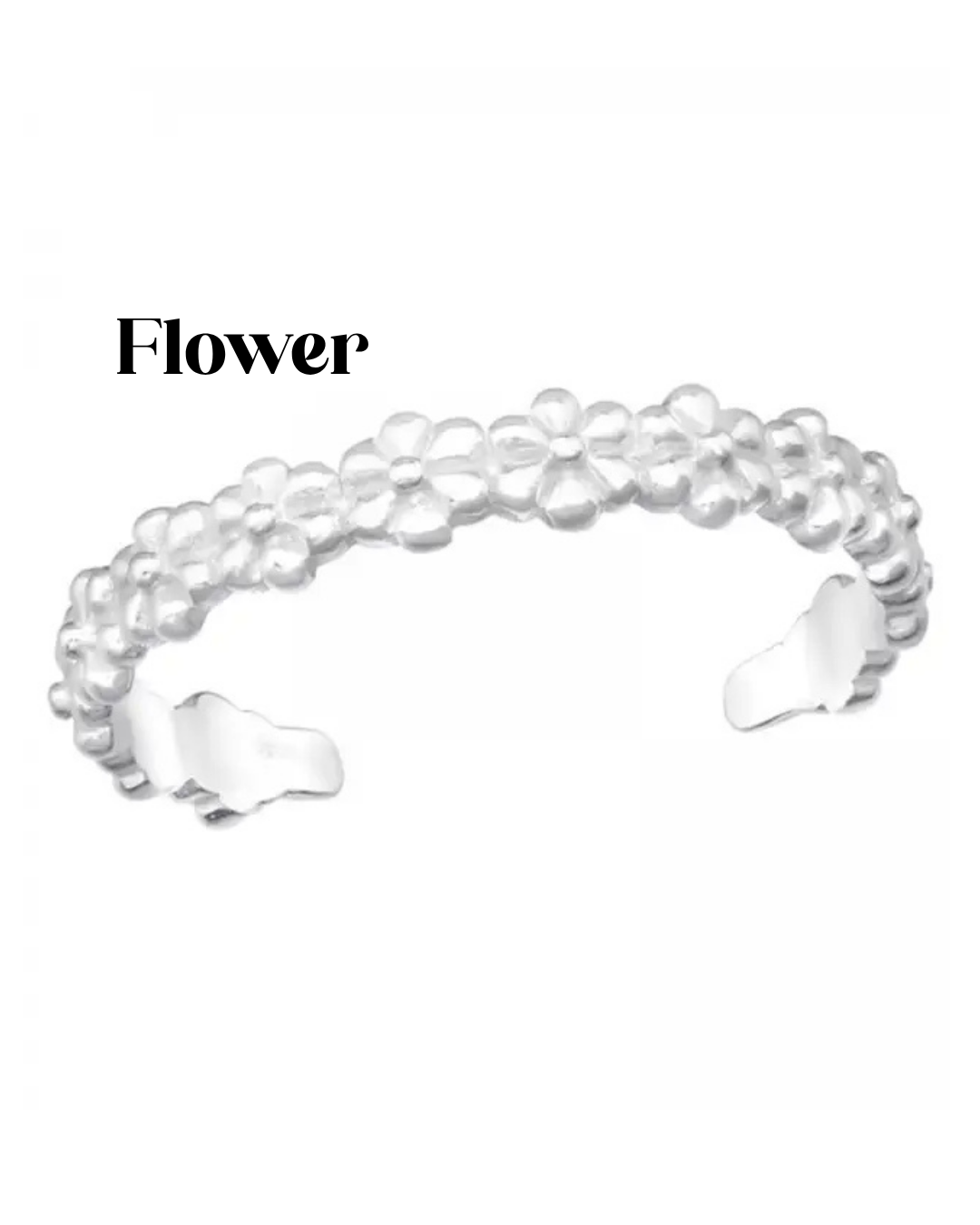 Sterling Silver Adjustable Toe Rings