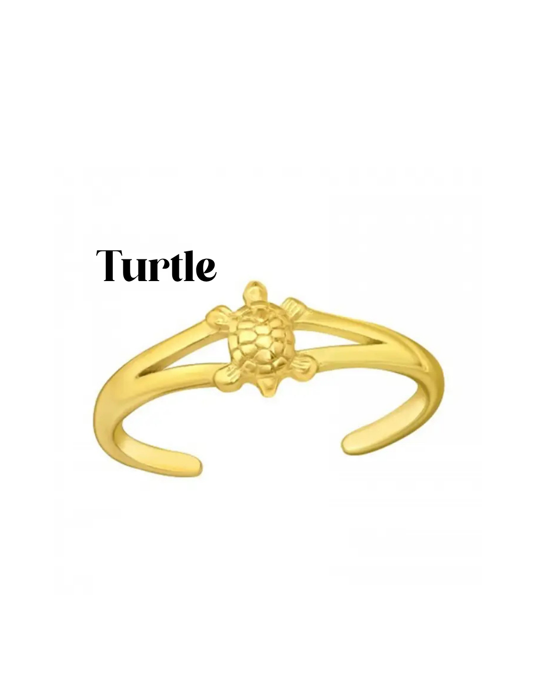 18k Gold Plated Adjustable Toe Ring