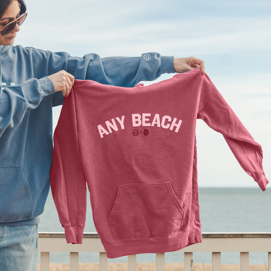 Dune x Cape Clasp "Any Beach" Sweatshirt - Red