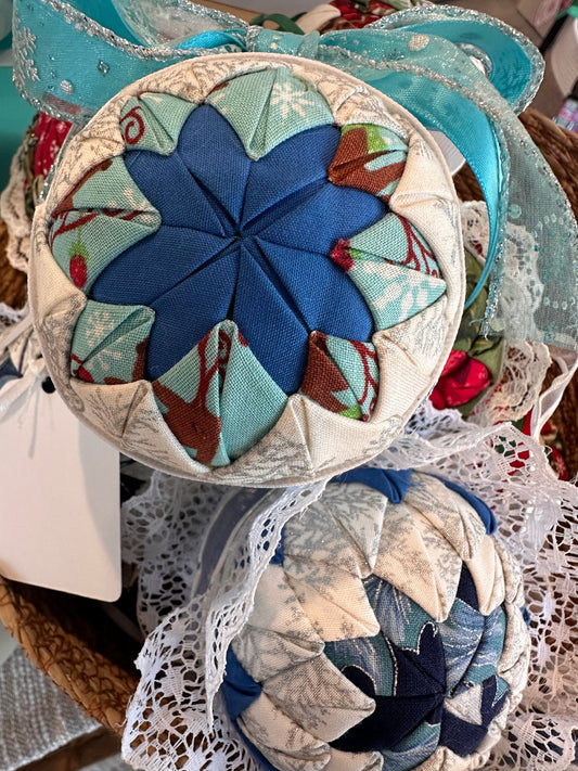 Handmade Quilted Ornament - Various Colors - NJB Designs