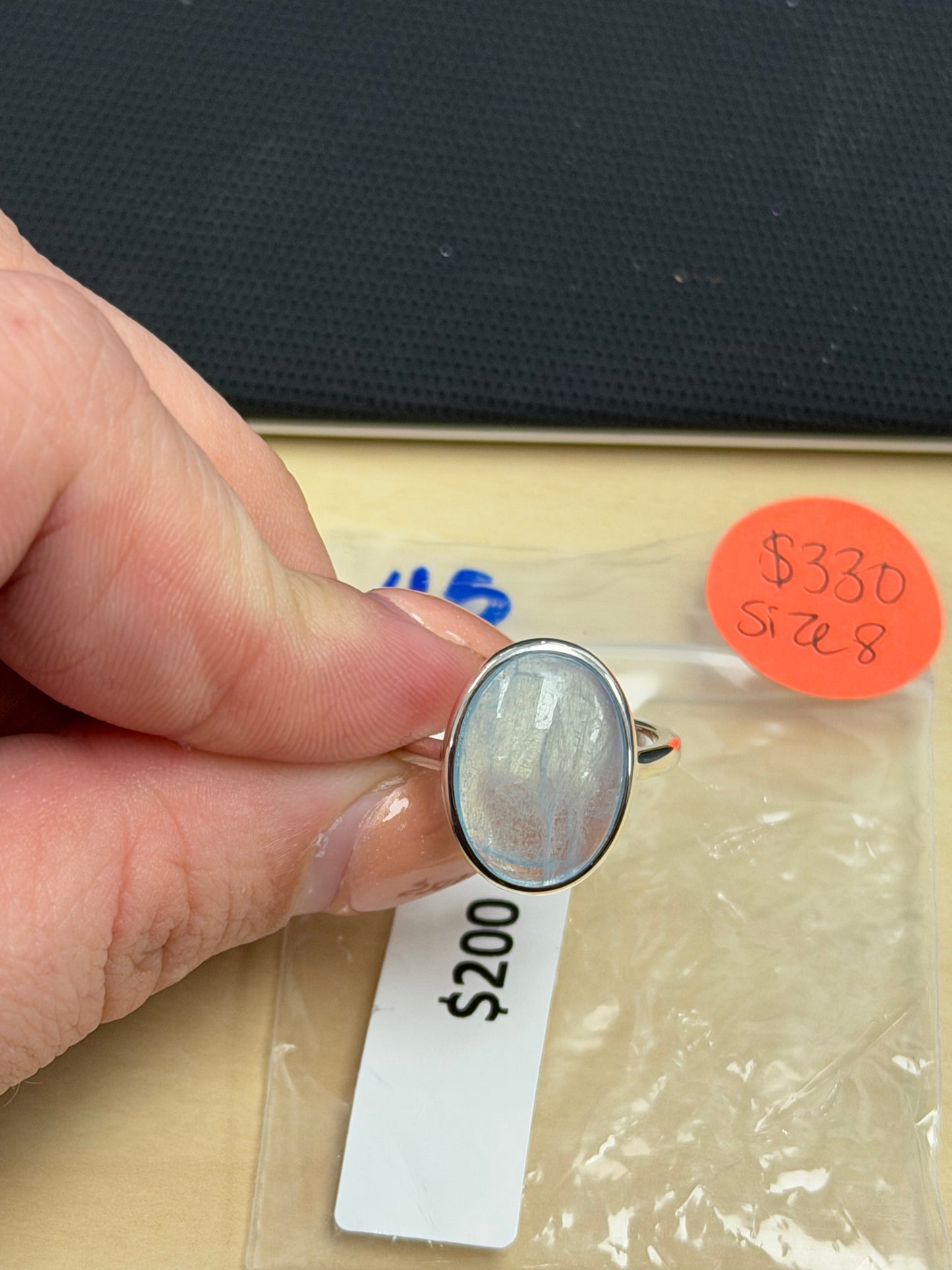 Sample Sale Ring Size 8 - Aquamarine