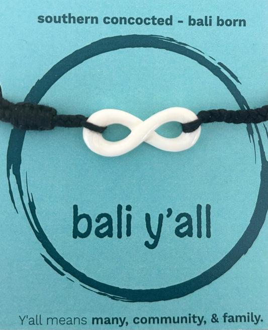 Bali - Y'all Infinity Shape Bracelet with Button Closure