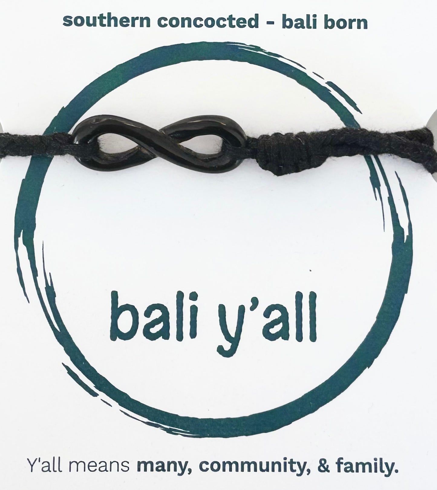 Bali - Y'all - Black Horn Bracelets with Button Closure
