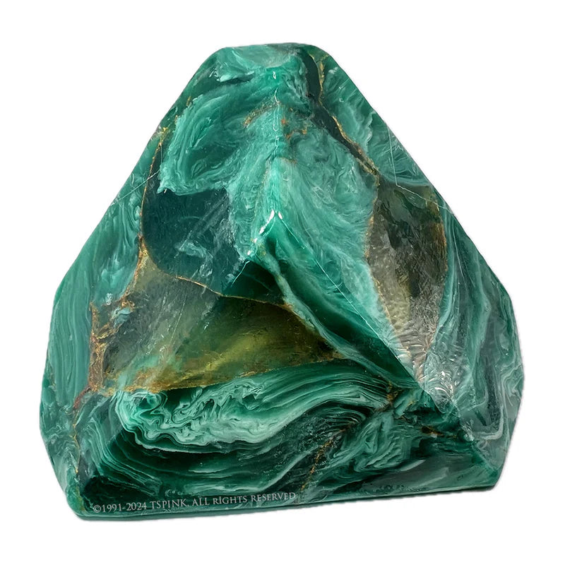 Malachite™ SoapRocklets™ • Gemstone Bath Soap • Cucumber Melon Garden Rain