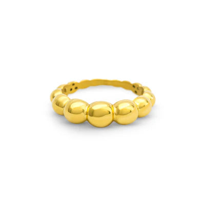 Bonded Bead Ring Gold