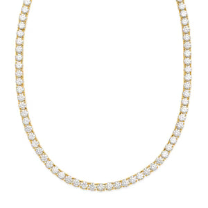 Tennis Necklace Gold