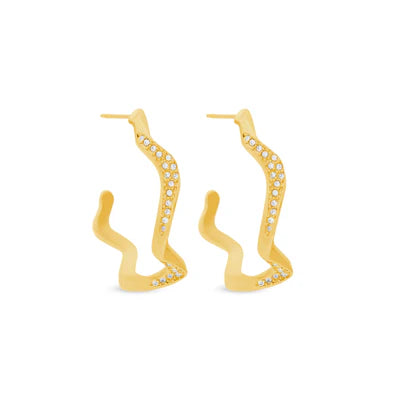 Wavelength Preciosa Earrings Gold