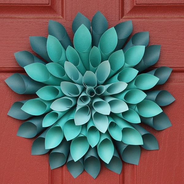 May 29th Craft Night - Dahlia Paper Wreath