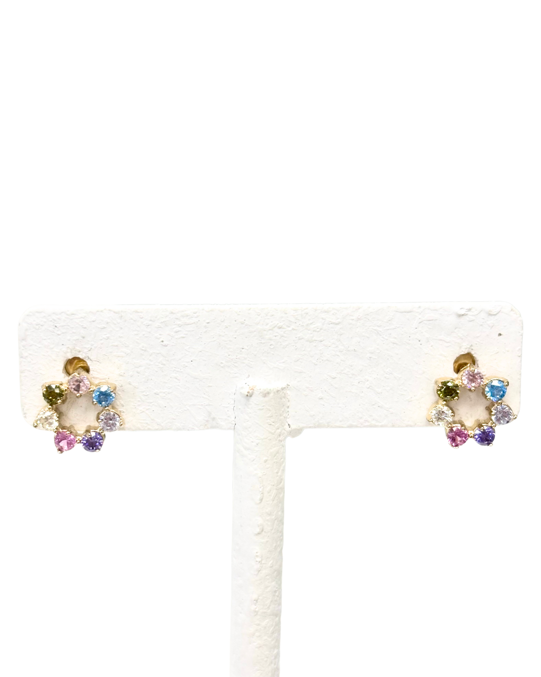 Mi Tesoro One of a Kind Crystal Earrings Gold