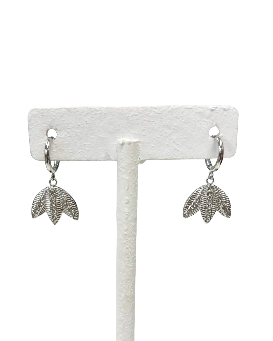 Mi Tesoro One of a Kind Crystal Earrings Silver