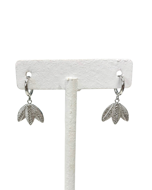 Mi Tesoro One of a Kind Crystal Earrings Silver