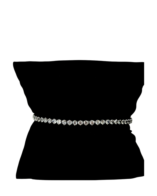 Mi Tesoro One of a Kind Crystal Bracelet Silver