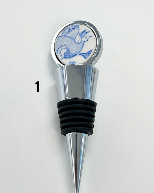 Broken Plate Wine Bottle Stopper