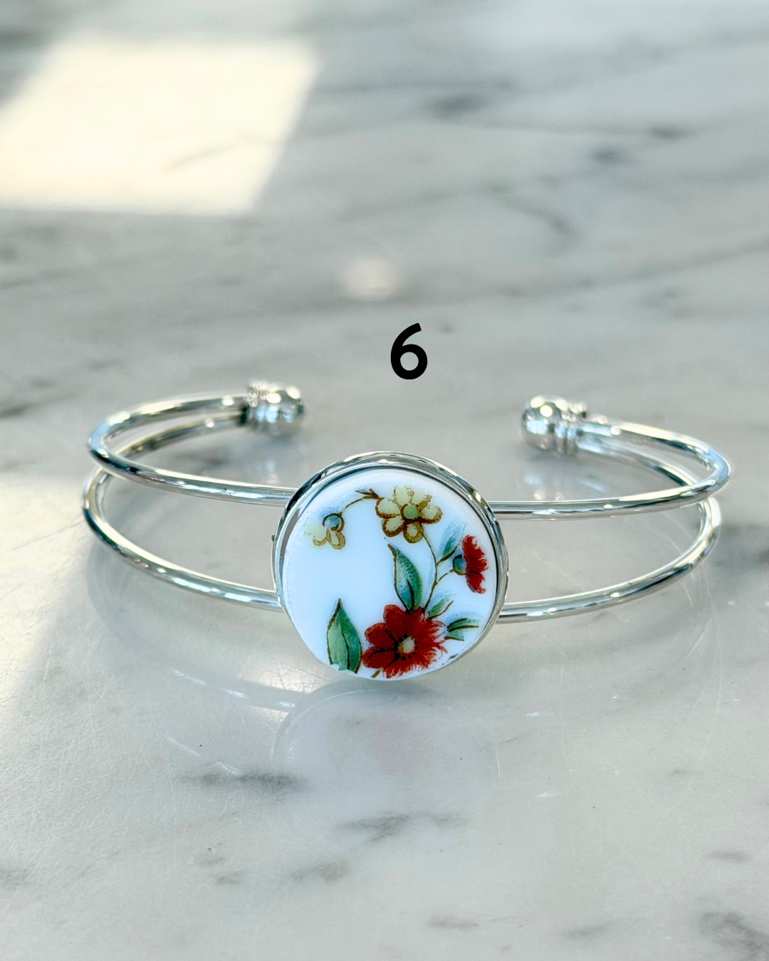 Broken Plate Cuff Bracelet