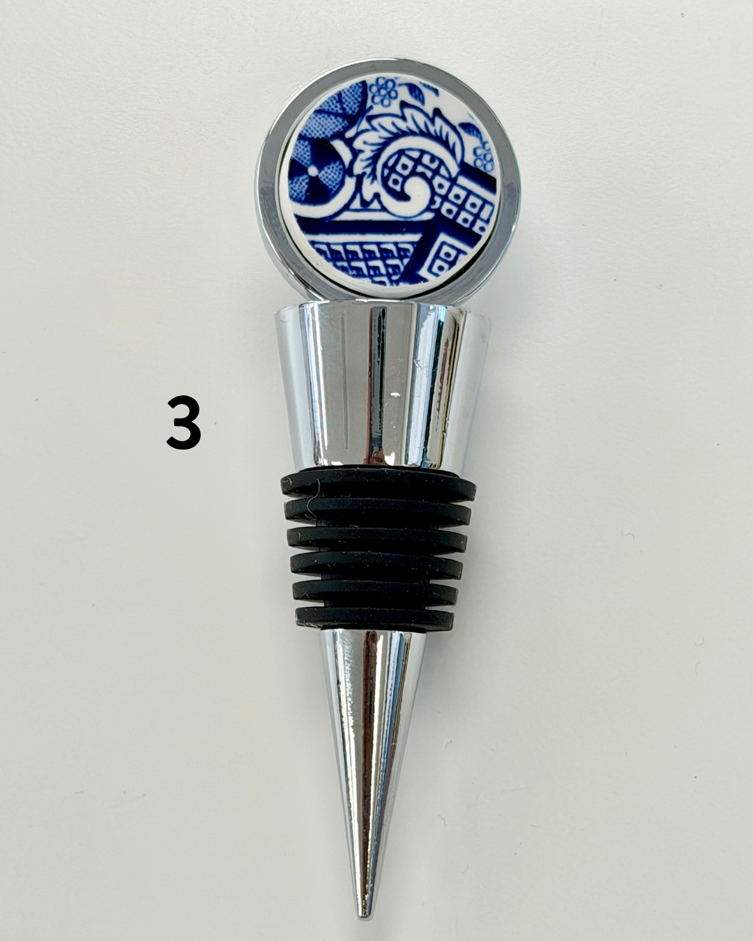 Broken Plate Wine Bottle Stopper