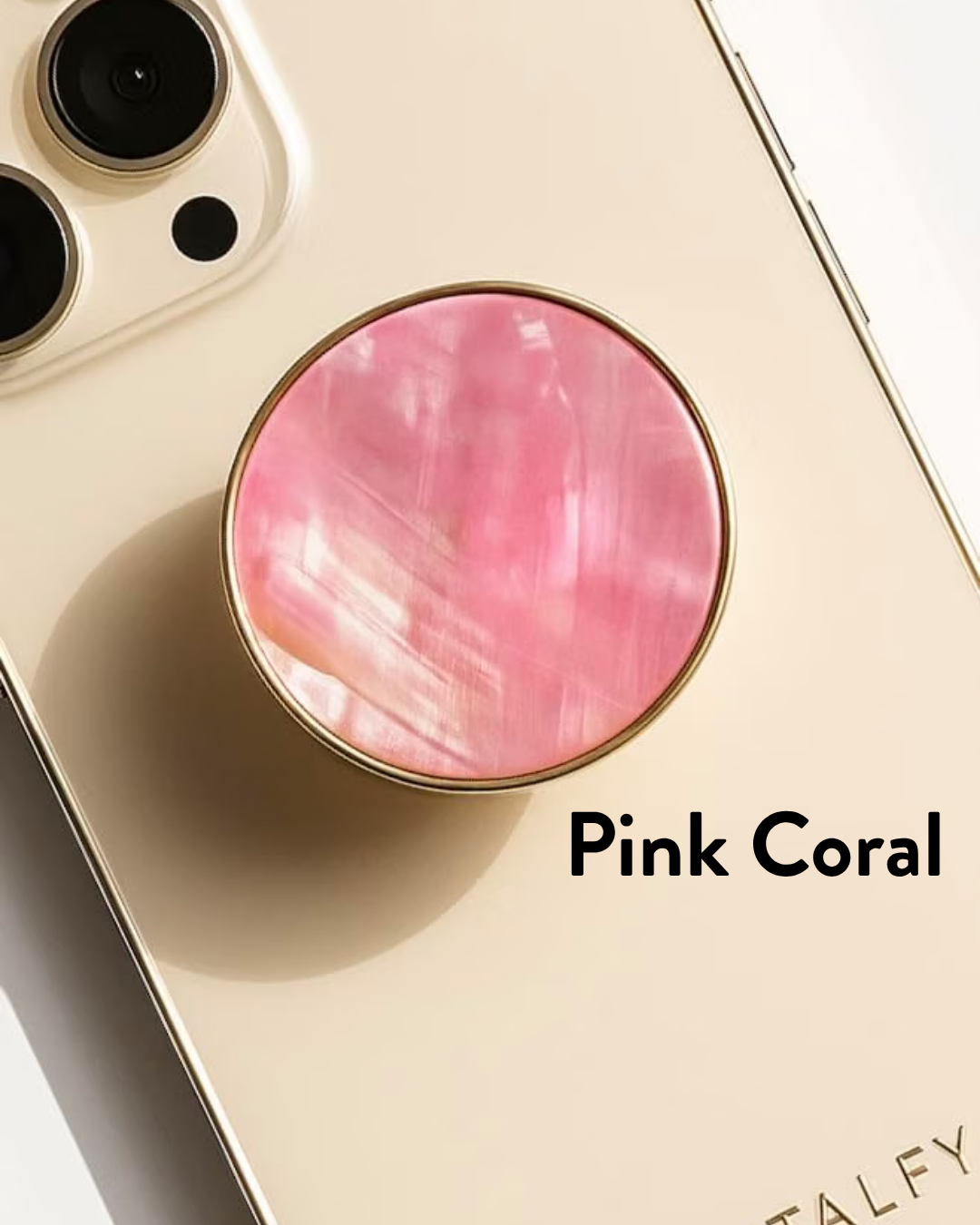 CRYSTALFY - Natural Abalone Seashell Phone Grip Holder