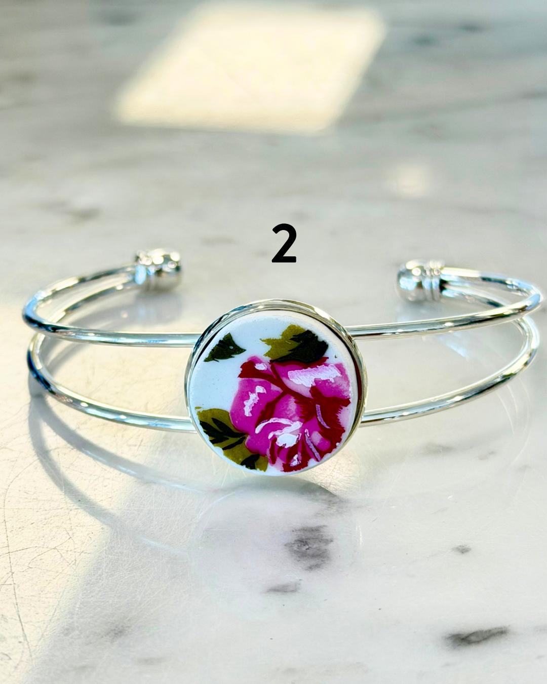 Broken Plate Cuff Bracelet