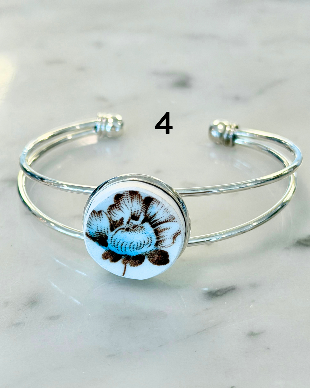 Broken Plate Cuff Bracelet