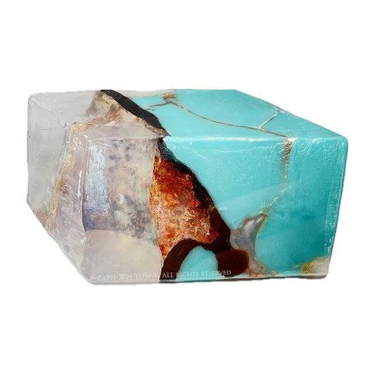 Turquoise™ SoapRocklets™ • December Birthstone Soap • Gemstone Bath Soap • Calendula Gardenia