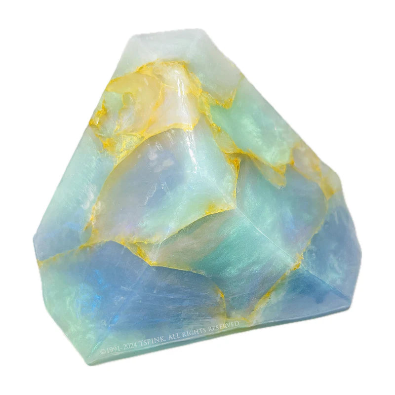 White Opal™ SoapRocklets™ • Gemstone Bath Soap • Peach Geranium Moss