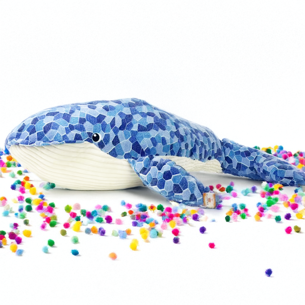 FLUFFERY - Blue Whale Plush Toy