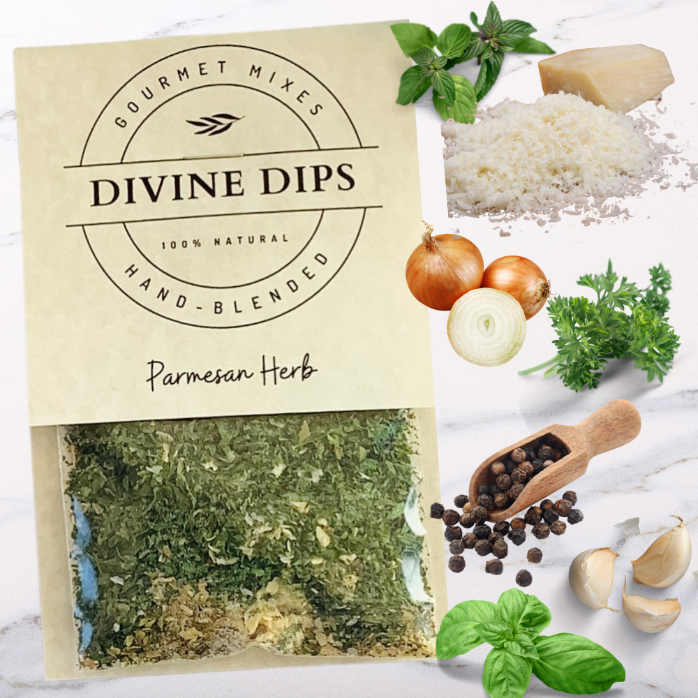 Divine Dips - Parmesan Herb Seasoning Dip Mix & Cheese ball Spices