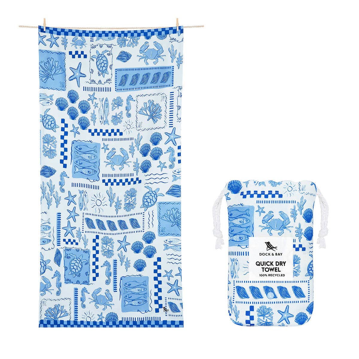 Dock & Bay USA - Quick Dry Towels - Grecian Shores