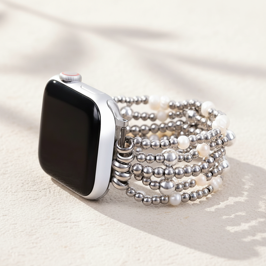 Cape Diablo - Shimmering Pearl Stretch Apple Watch Strap
