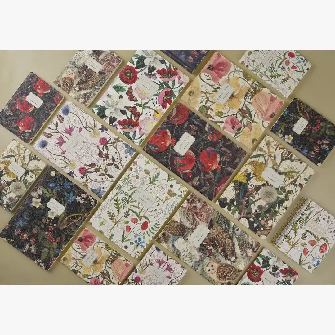 BV by Bruno Visconti - 3 Piece Gift Set Greens and Flowers 2 Notebooks + Monaco Pen