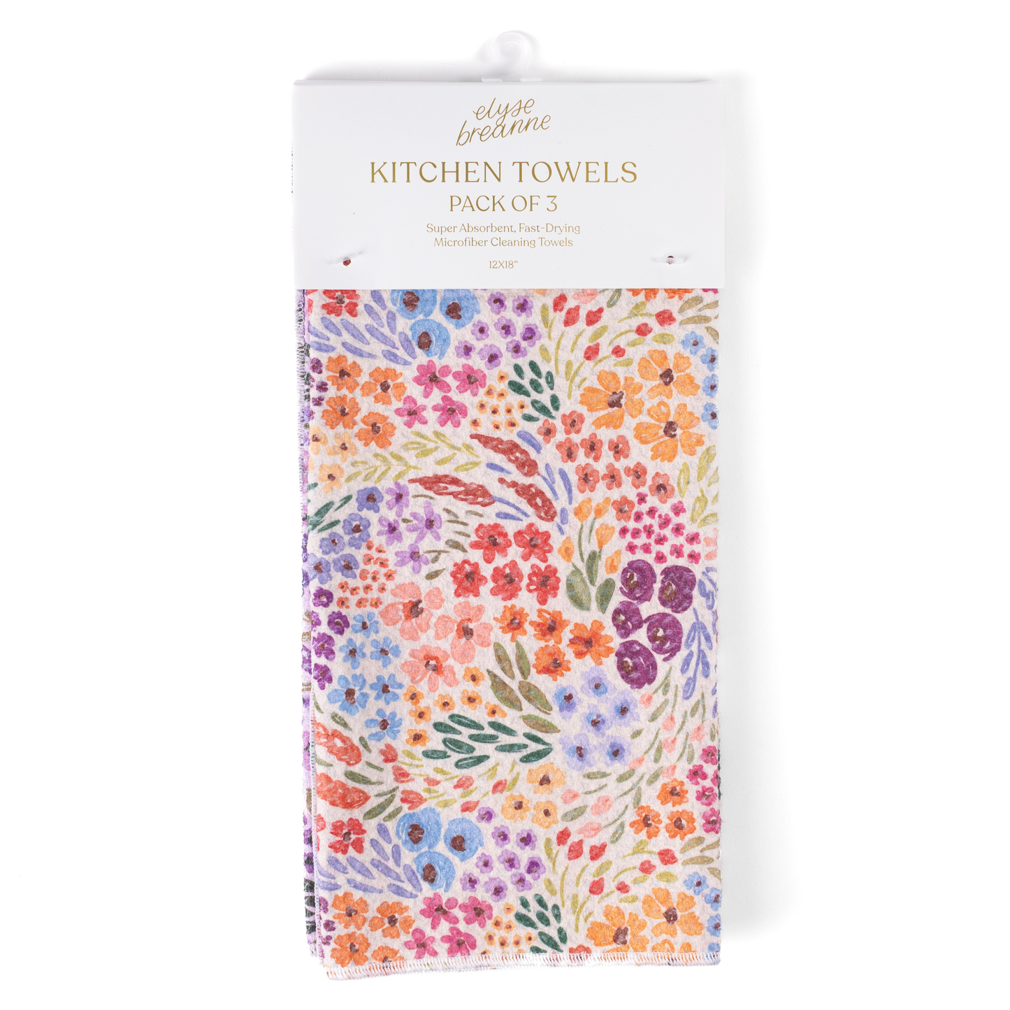 Elyse Breanne Design - Pack of 3 Microfiber Kitchen Towels - Summer Tones