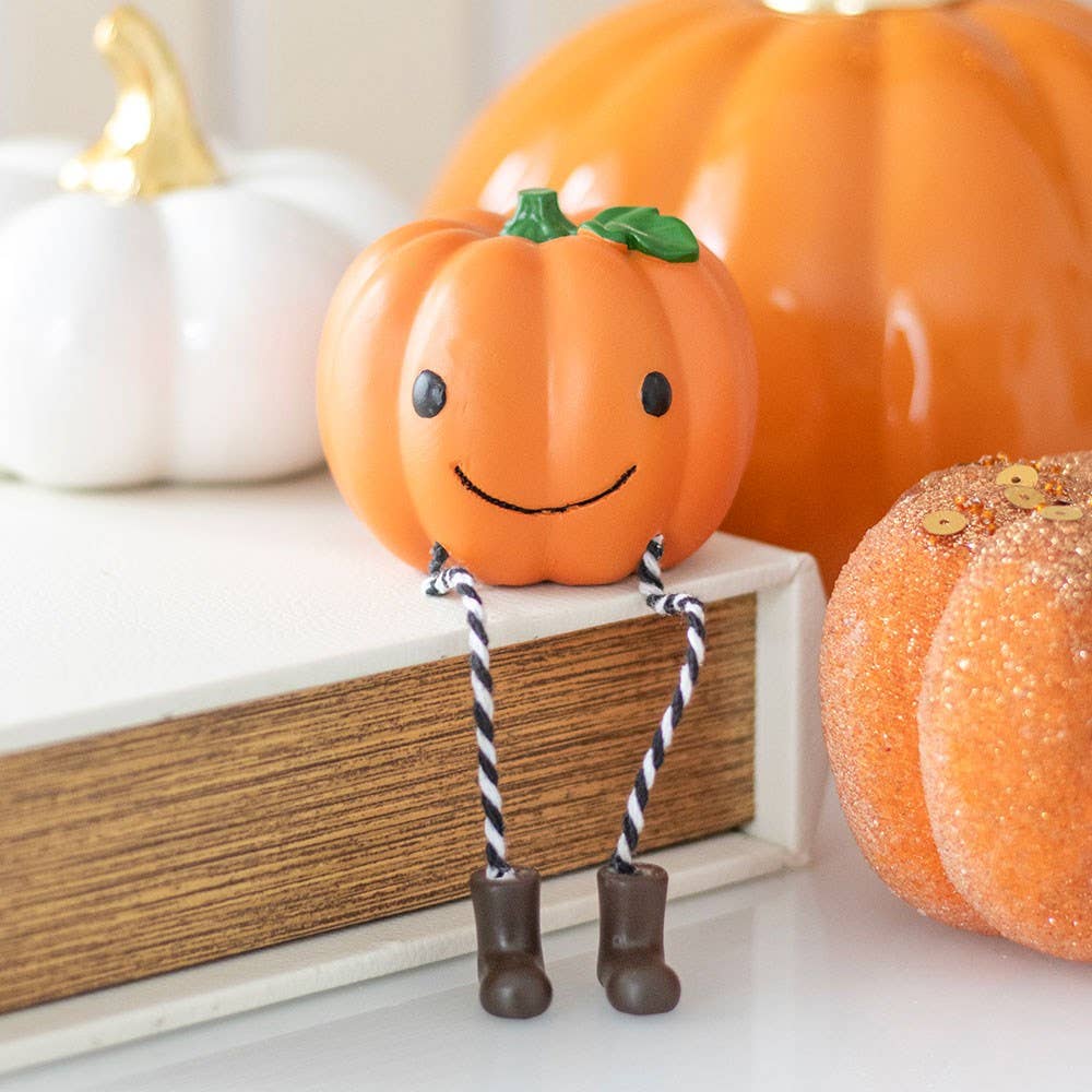 Cute Pumpkin Shelf Sitter Figurine