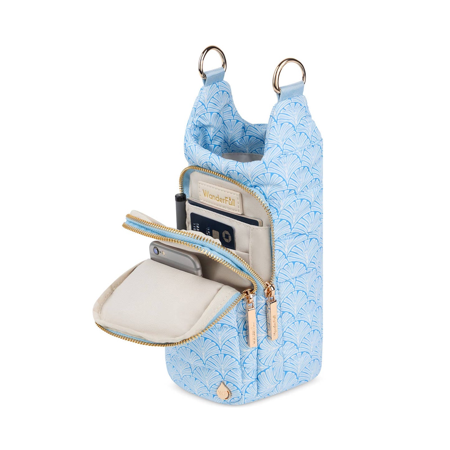 WanderFull - Original HydroBag - Blue Scallop Print HydroBag®