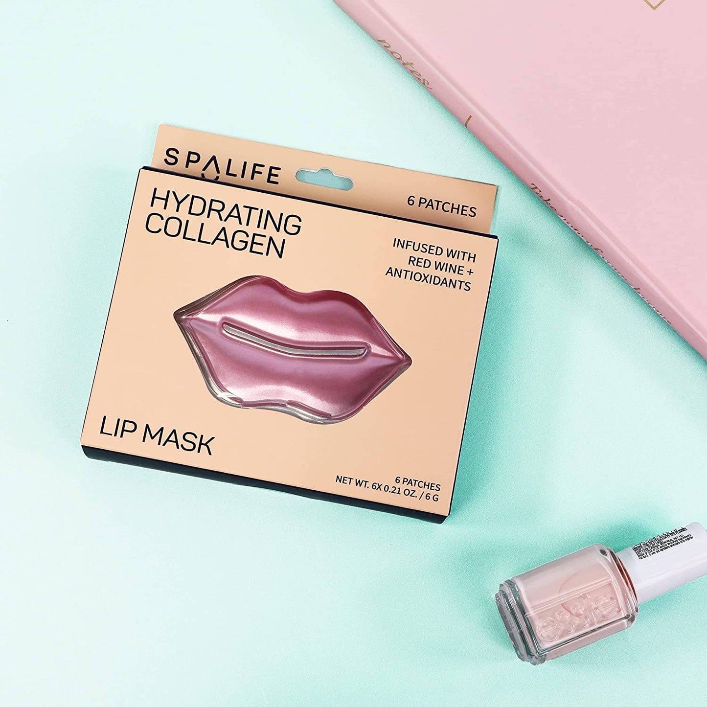 My Spa Life - Hydrating Collagen & Red Wine Hydrogel Lip Masks | 8 Pack