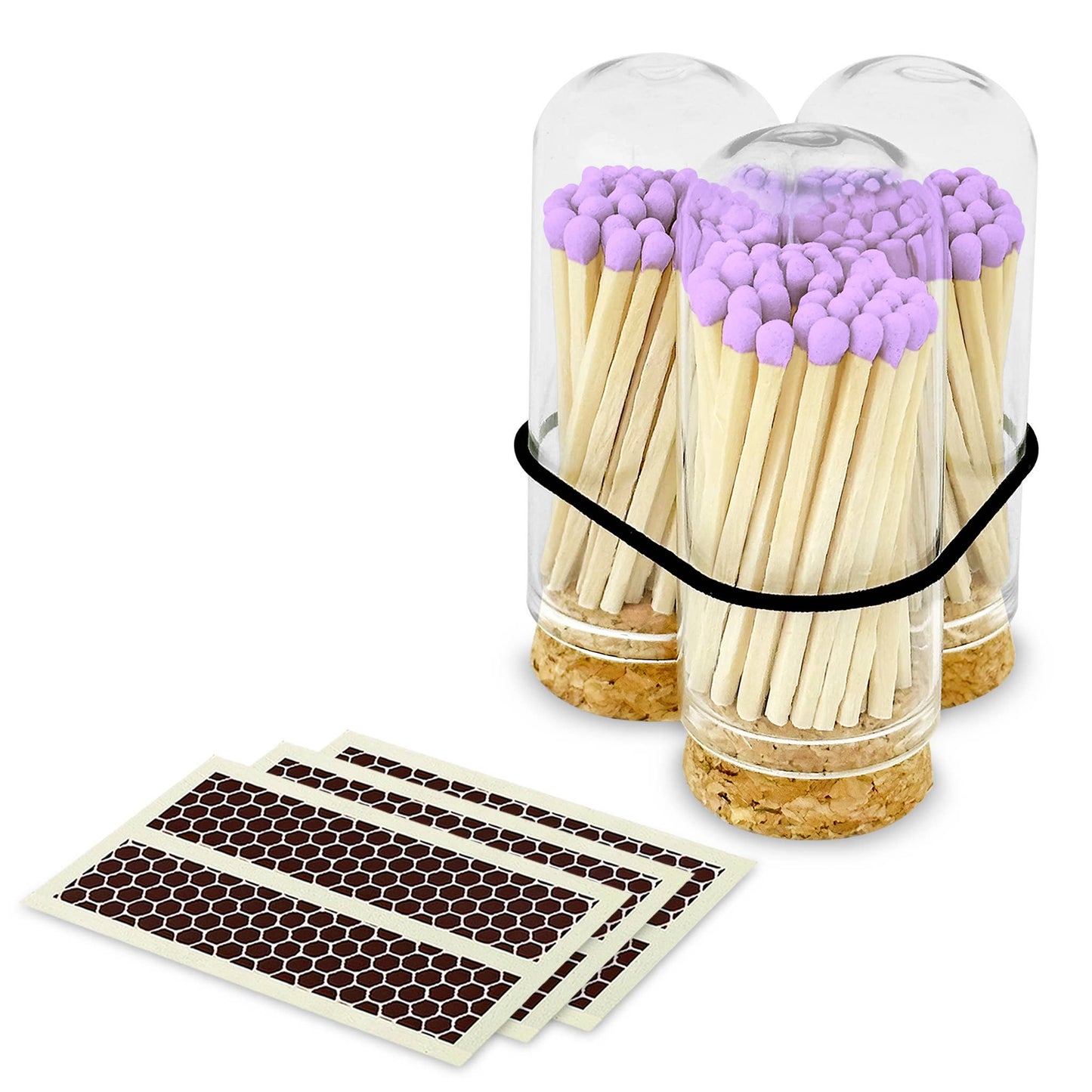 Thankful Greetings - 2" Matches + Mini Cloche -  Hot Pink