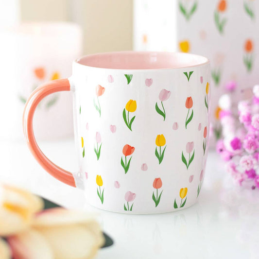 Something Different Wholesale - Spring Tulip Print Mug