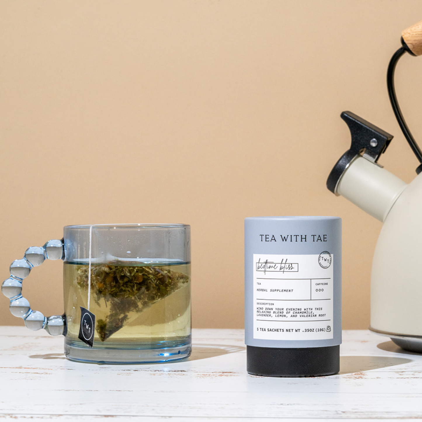 Tea with Tae - Nighttime Routine Sleep Tea Mini Tube Gift (5 tea bags)