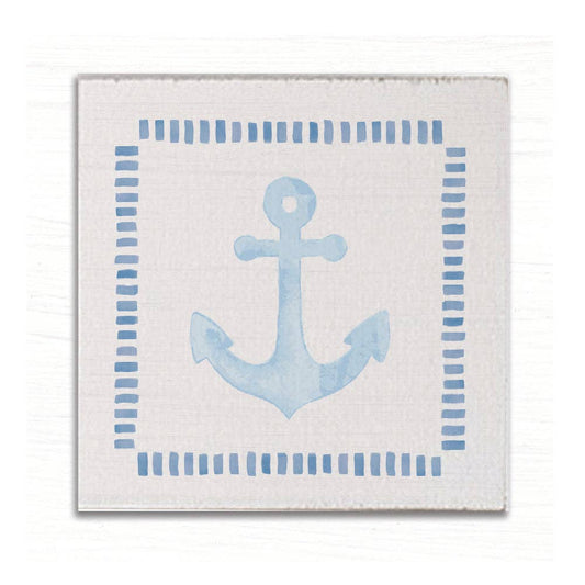 Rustic Marlin - Blue Anchor Magnet