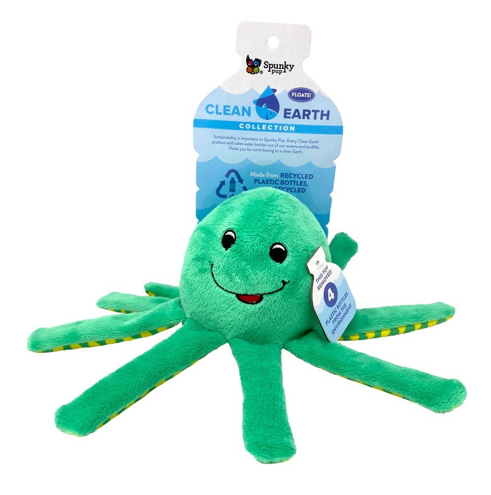 Spunky Pup - Clean Earth Recycled Plush Toys - 100% Sustainable: Large / Octopus