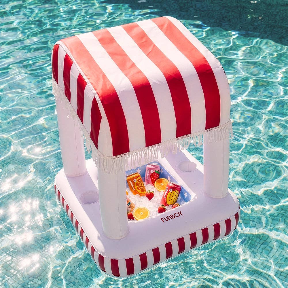Floating Cabana Bar - Red, White, and Blue