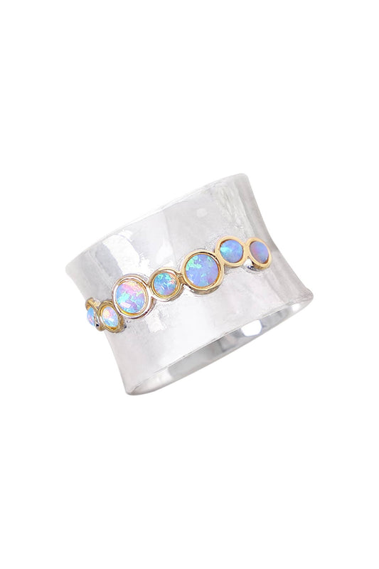Zoey Simmons - Created Opal Band Ring