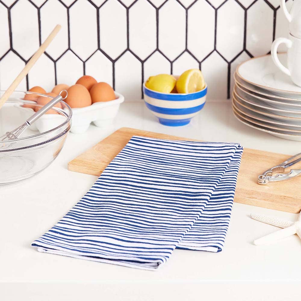 Lobster Waves Cotton Kitchen Towels (Set of 3)