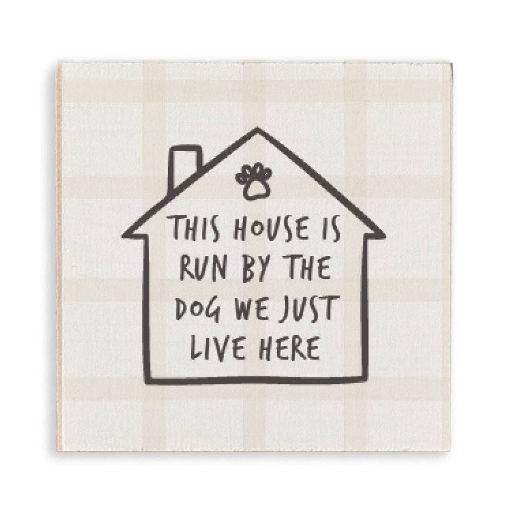 Rustic Marlin - This House Is Run By The Dog Magnet