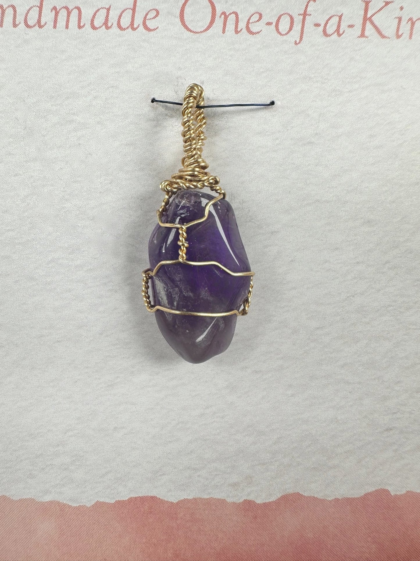 Pooka the Energy Witch - Wire Wrap Pendant - Amethyst