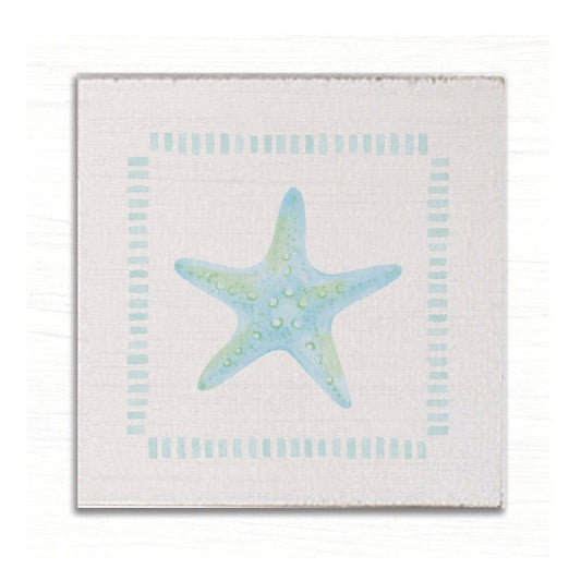 Rustic Marlin - Green Starfish Magnet