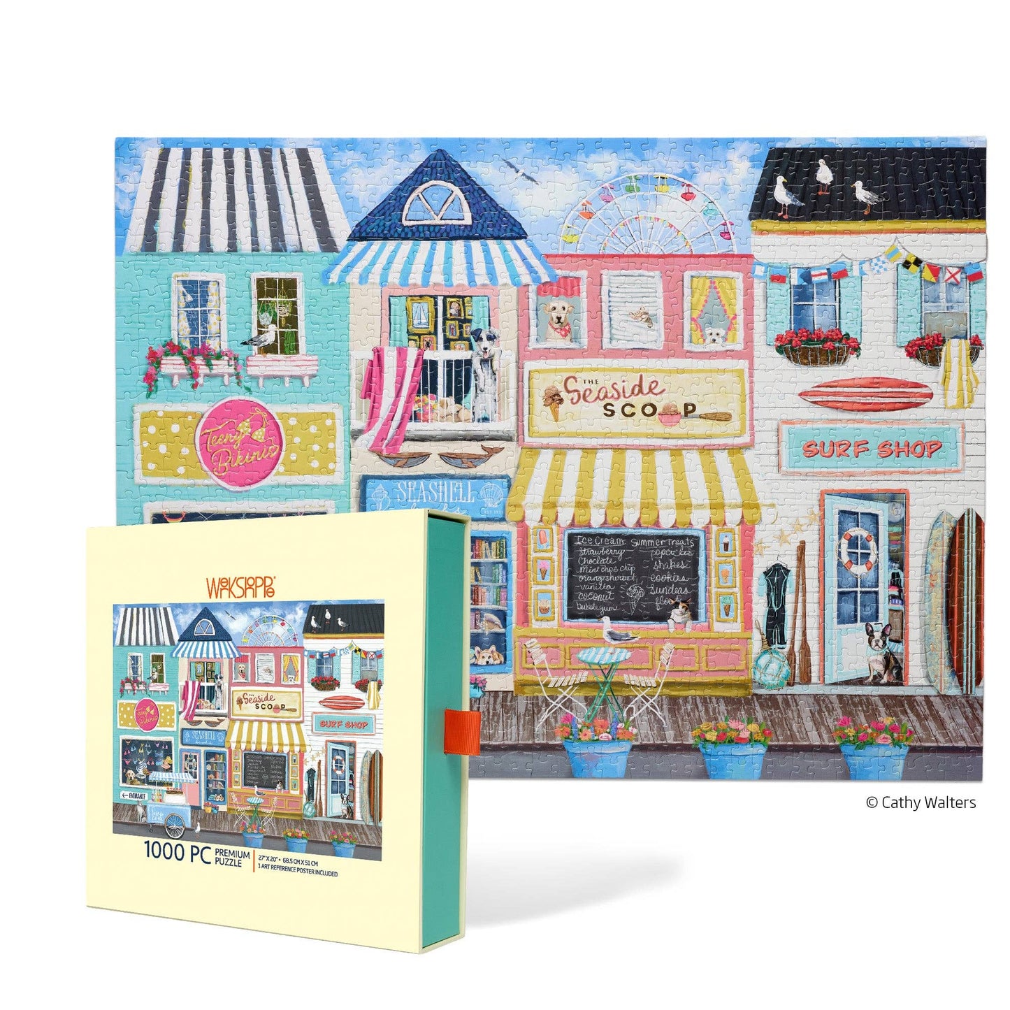WerkShoppe - Beach Boardwalk 1000 Piece Puzzle