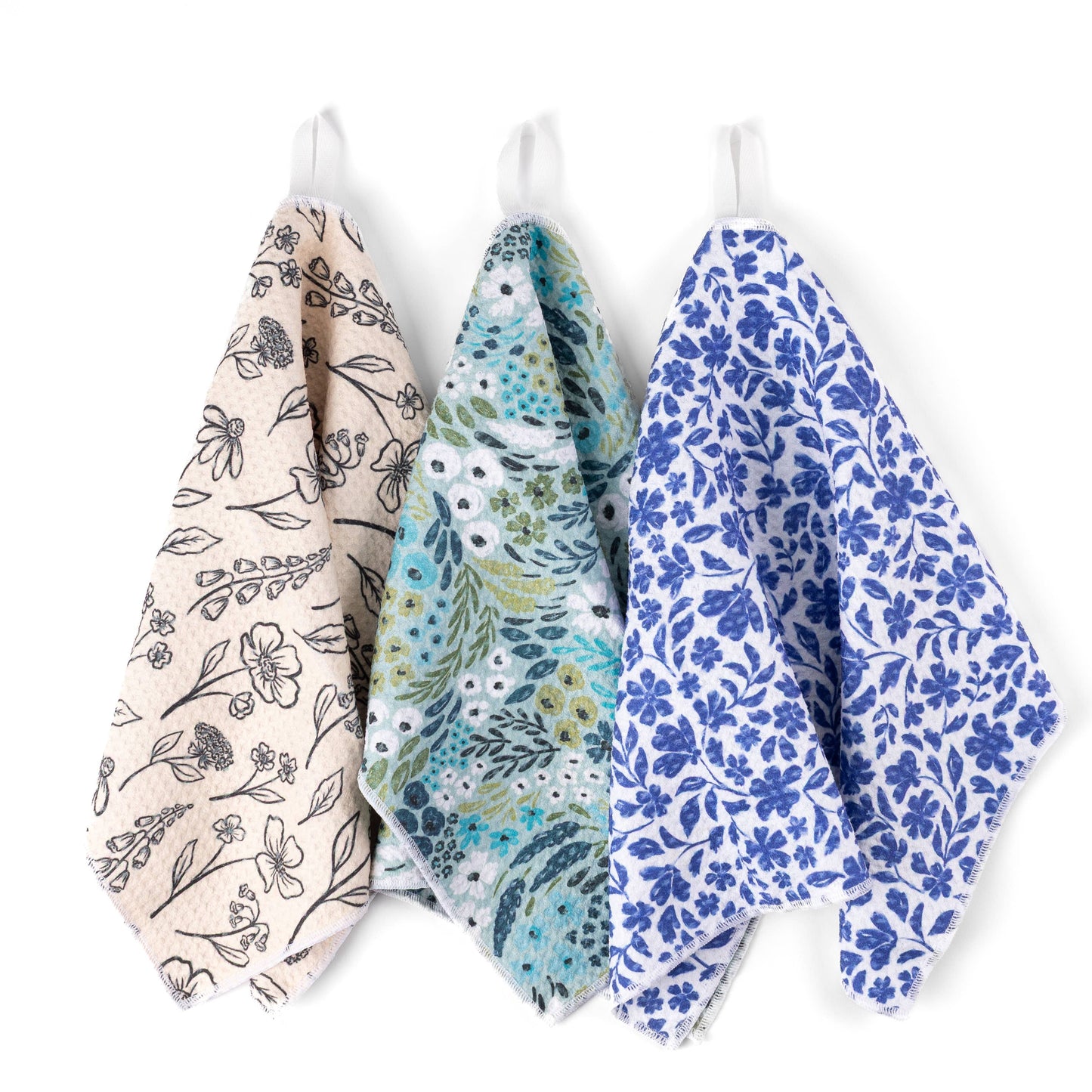 Elyse Breanne Design - Pack of 3 Microfiber Kitchen Towels - Winter Tones